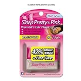 Sleep Pretty in Pink Women's Ear Plugs, 10-Pair with Free Case (Pack of 3)