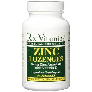 Rx Vitamins Zinc Lozenges 56 Mg Zinc Chelate/aspartate W/ Vitamin C - 90 Ct.