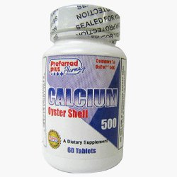 Oyster shell 500 Mg calcium supplements, to build strong bones by kpp 60 tablets