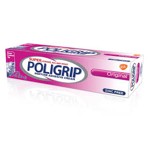 Poligrip: Original Denture Adhesive Cream, 1.40 oz
