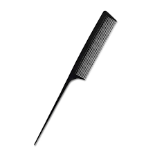 Peter Coppola® Heat Resistant Fine Tooth Tail Comb Black