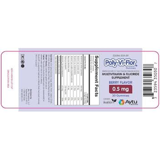 Poly-Vi-Flor® Chewable Tablets – 0.5 mg Fluoride (30 ct)
