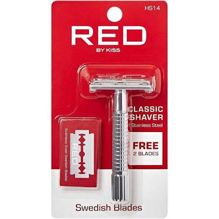 Kiss Red Classic Shaver With 2 Free Blades