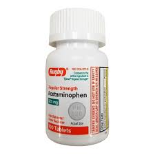 Rugby Acetaminophen 325 mg Tablets (1,000 Count Bulk)