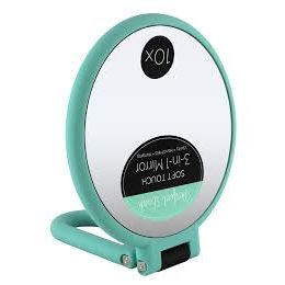 Swissco Soft Touch Round Standing Mirror 1X/10X in Mint