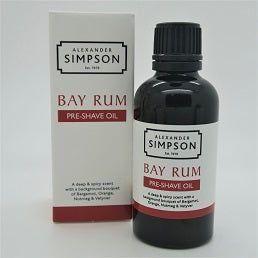 Alexander Simpson Bay Rum Pre-Shave Oil 50ml