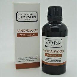 Alexander Simpson Sandalwood Pre-Shave Oil 50ml