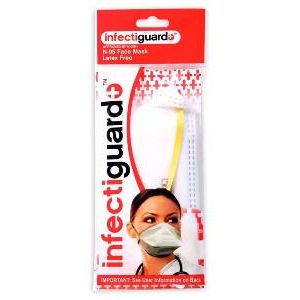 Infectiguard Protective Face Mask Latex Free 1 Count