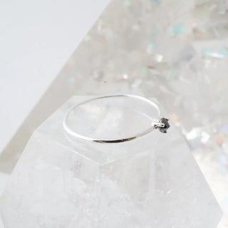 Iron Ore Point Solitaire Ring - Final Sale