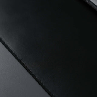 Jersey Black Leather Desk Pad for Office and Home