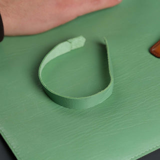 Jersey Green Leather Desk Pad for Office and Home