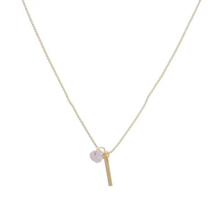Karma Crystal + Bar Necklace