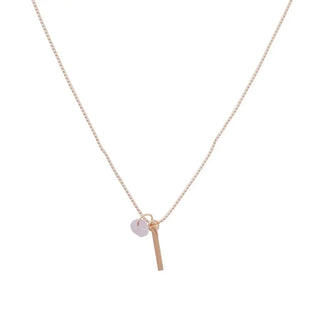 Karma Crystal + Bar Necklace