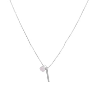 Karma Crystal + Bar Necklace