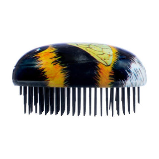 Kent Pebble Shampoo and Scalp Massaging Black and Yellow Detangling Hair Brush - 5 Oz