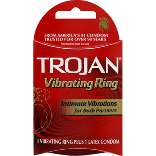 Trojan Vibrating Ring Plus Latex Condom