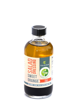 Low FODMAP Certified AIP Salad Dressing (Sweet Orange) - Essential Oil Balsamic Vinaigrette No Onion No Garlic Artisan Salad Dressing, Paleo