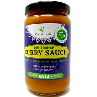 Low FODMAP Certified Curry Sauce - No Onion No Garlic, Gluten & Lactose-free, Low Sodium & Fat, Low Carb, Whole30, Paleo, Keto, Gut Friendly, Mild