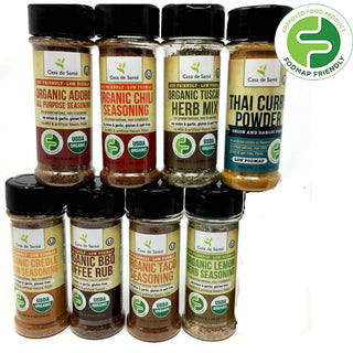 Low FODMAP Seasonings Bundle 8 Pack - No Onion No Garlic, Gluten Free, No Carb, Keto, Paleo, Kosher