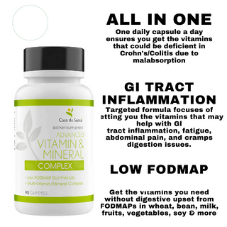 Advanced Vitamin & Mineral Complex MD PhD Formulated Gut Friendly Low FODMAP