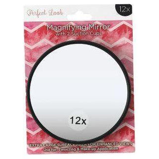 Swissco Magnifying Mirror With 2 Suction Cups 12 x Pink