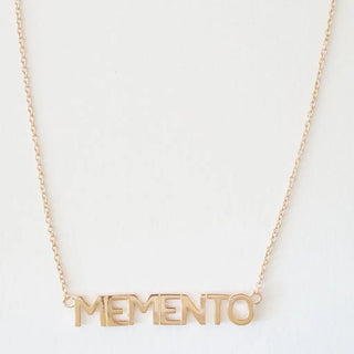 Memento Nameplate Necklace - Final Sale