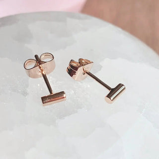 Midi Round Bar Earrings