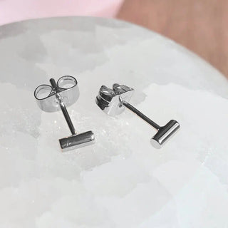 Midi Round Bar Earrings