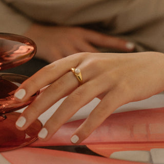 CORINE 18K GOLD PLATED RING
