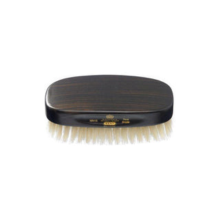 Kent MN1B Men's rectangular Pure White Bristle Hair Brush - 5 Oz