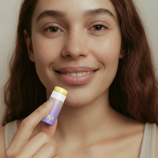ILIKA 100% Natural Lip Balm - Organic, Plastic-free, Vegan, Vitamin E, COSMOS Certified, 4-Pack Essential Collection, Ginger Lemon, Eucalyptus Mint, Lavender Chamomile, Almond Cardamom Rose, 0.15 oz