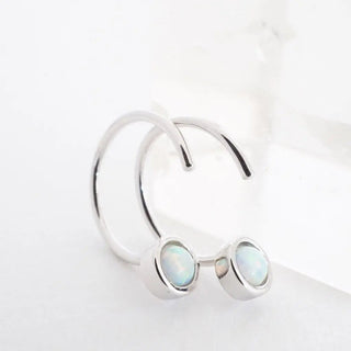 Opal Thread Hoops