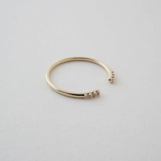 Open Crystal Ends Ring