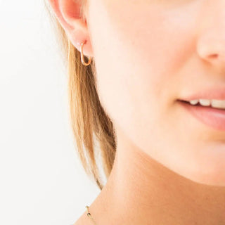 Paulette Oblong Hoops