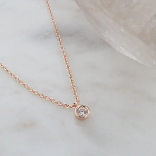 Petite Solitaire Necklace