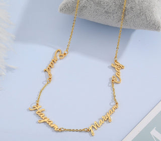 Custom Multiple Name Necklace