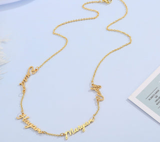 Custom Multiple Name Necklace