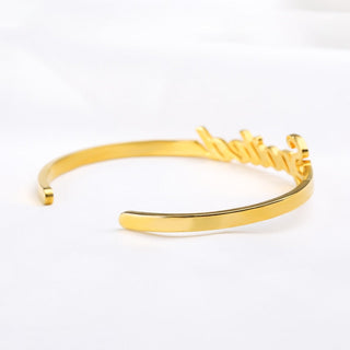 Custom Name Bangle Bracelet