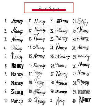 Simple Custom Name Jewelry Set