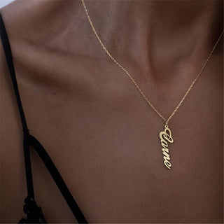 Vertical Custom Name Necklace