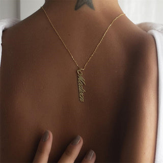 Vertical Custom Name Necklace