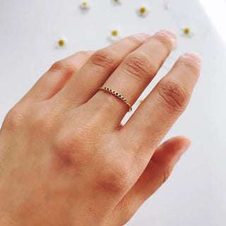 Rainbow Bezel Ring