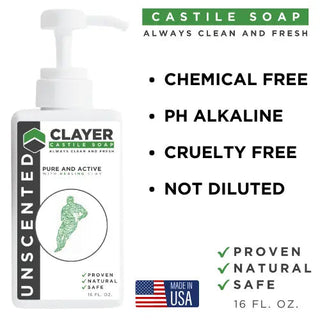 Organic Best Castile Soap - Rugby Players - 16 fl oz.