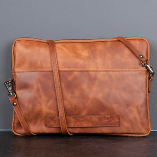 Seward Leather Laptop Bag with Shoulder Strap - MacBook Sleeve 14" & 16"