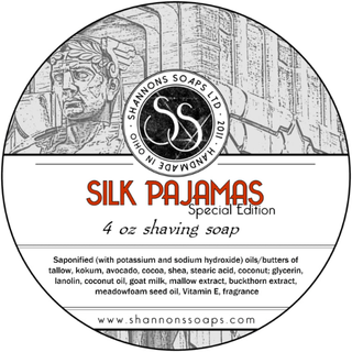 Shannons Soap Silk Pijamas Chupacabra Base Shaving Soap 4 Oz