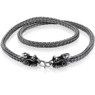 Silver Dragons Necklace