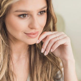 Skinny Stacking Ring, 14k Gold