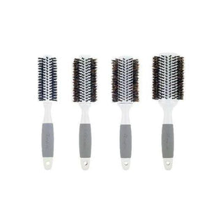 Ceramic Barrel Round Boar Bristle Hair Brush for Thick Hair