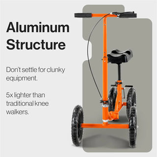 SuperHandy All-Terrain Knee Walker - Height Adjustable, 330Lbs Max Weight