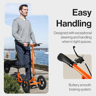 SuperHandy All-Terrain Knee Walker - Height Adjustable, 330Lbs Max Weight